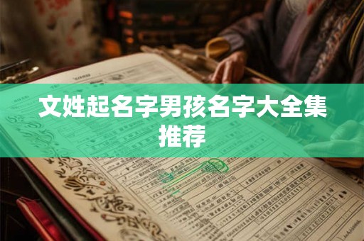 文姓起名字男孩名字大全集推荐