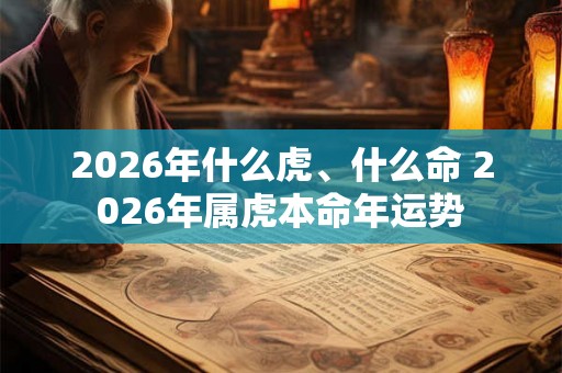 2026年什么虎、什么命 2026年属虎本命年运势