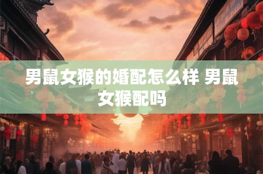 男鼠女猴的婚配怎么样 男鼠女猴配吗