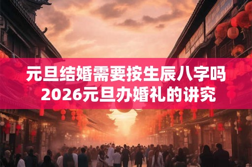 元旦结婚需要按生辰八字吗 2026元旦办婚礼的讲究