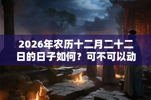 2026年农历十二月二十二日的日子如何？可不可以动土？