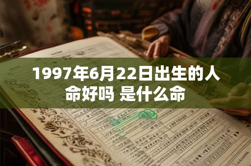 1997年6月22日出生的人命好吗 是什么命