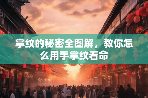 掌纹的秘密全图解，教你怎么用手掌纹看命