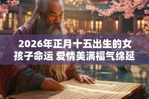 2026年正月十五出生的女孩子命运 爱情美满福气绵延 2026年正月十五出生的女孩子命运 爱情美满福气绵延