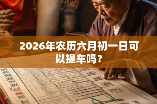 2026年农历六月初一日可以提车吗？