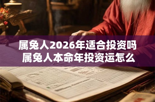 属兔人2026年适合投资吗 属兔人本命年投资运怎么样