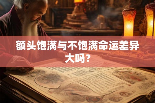 额头饱满与不饱满命运差异大吗？