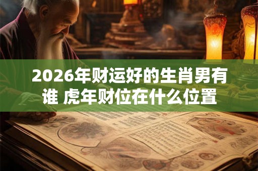 2026年财运好的生肖男有谁 虎年财位在什么位置