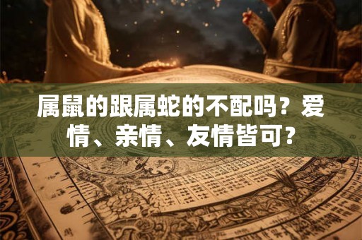 属鼠的跟属蛇的不配吗？爱情、亲情、友情皆可？