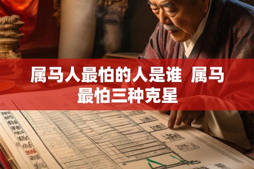 属马人最怕的人是谁  属马最怕三种克星