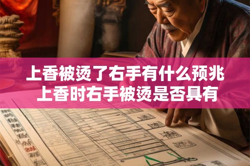 上香被烫了右手有什么预兆 上香时右手被烫是否具有什么预兆