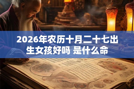 2026年农历十月二十七出生女孩好吗 是什么命