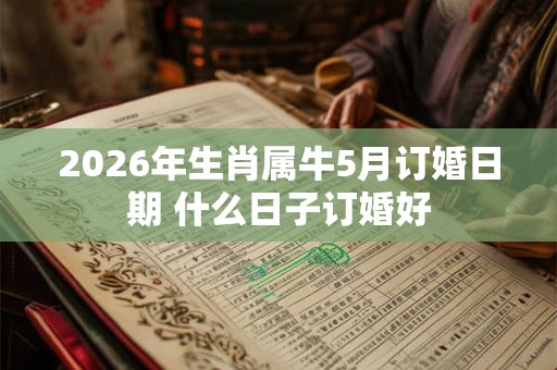2026年生肖属牛5月订婚日期 什么日子订婚好