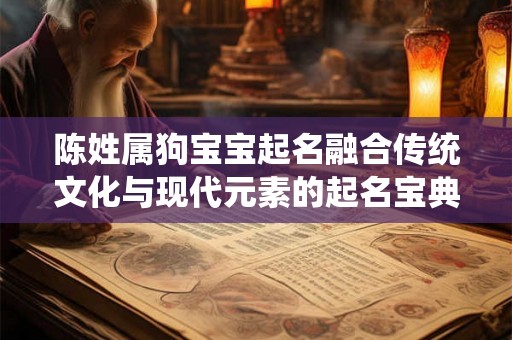 陈姓属狗宝宝起名融合传统文化与现代元素的起名宝典