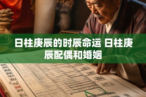 日柱庚辰的时辰命运 日柱庚辰配偶和婚姻