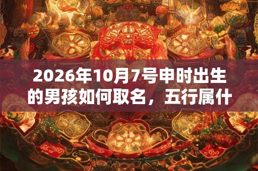 2026年10月7号申时出生的男孩如何取名,五行属什么 2026年10月7号申时出生的男孩如何取名,五行属什么