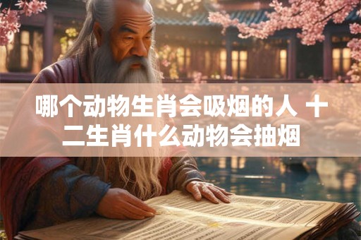哪个动物生肖会吸烟的人 十二生肖什么动物会抽烟