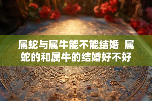 属蛇与属牛能不能结婚  属蛇的和属牛的结婚好不好
