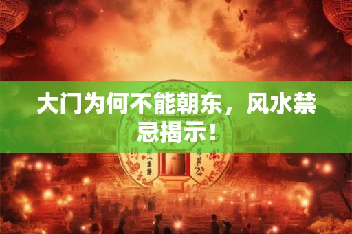 大门为何不能朝东,风水禁忌揭示! 大门为何不能朝东,风水禁忌揭示!