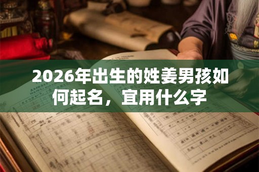 2026年出生的姓姜男孩如何起名，宜用什么字
