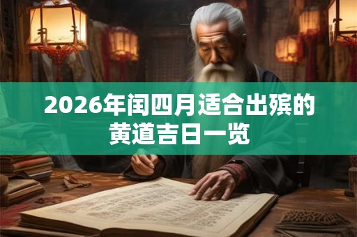 2026年闰四月适合出殡的黄道吉日一览