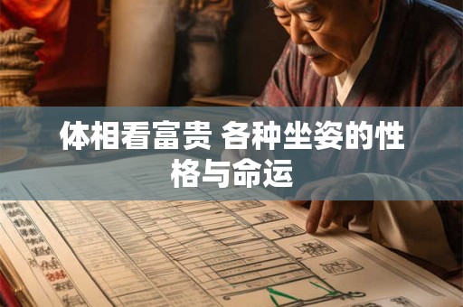 体相看富贵 各种坐姿的性格与命运