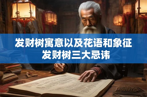 发财树寓意以及花语和象征  发财树三大忌讳