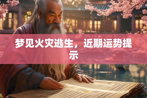梦见火灾逃生，近期运势提示