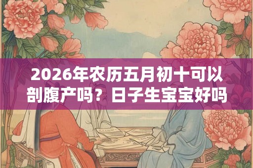 2026年农历五月初十可以剖腹产吗？日子生宝宝好吗？