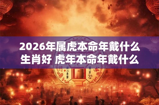 2026年属虎本命年戴什么生肖好 虎年本命年戴什么属相转运