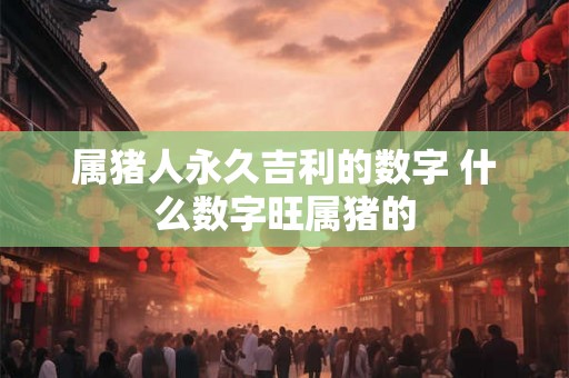 属猪人永久吉利的数字 什么数字旺属猪的 属猪人永久吉利的数字 什么数字旺属猪的
