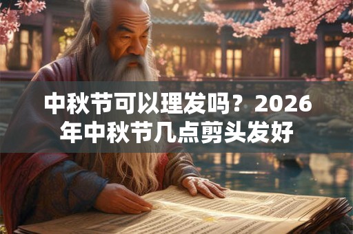 中秋节可以理发吗？2026年中秋节几点剪头发好