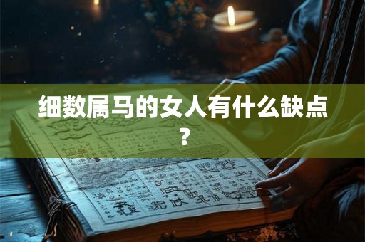 细数属马的女人有什么缺点? 细数属马的女人有什么缺点?