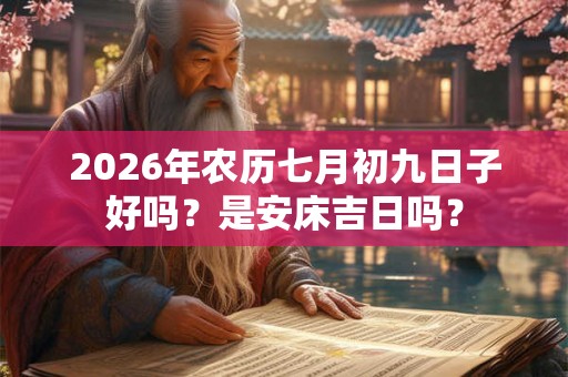 2026年农历七月初九日子好吗？是安床吉日吗？