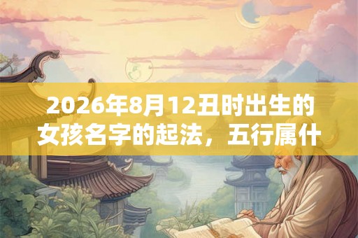 2026年8月12丑时出生的女孩名字的起法，五行属什么