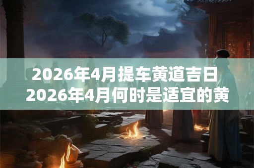 2026年4月提车黄道吉日 2026年4月何时是适宜的黄道吉日提车