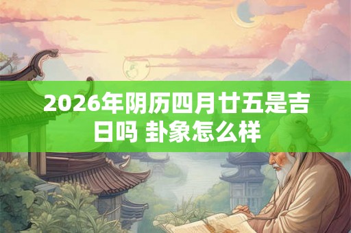 2026年阴历四月廿五是吉日吗 卦象怎么样 2026年阴历四月廿五是吉日吗 卦象怎么样