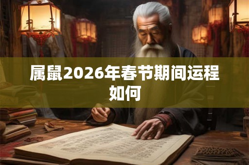 属鼠2026年春节期间运程如何 属鼠2026年春节期间运程如何