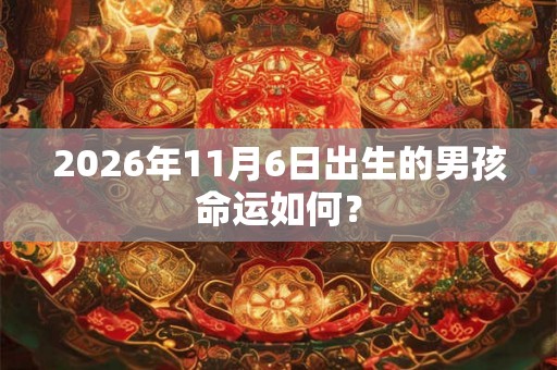 2026年11月6日出生的男孩命运如何? 2026年11月6日出生的男孩命运如何?