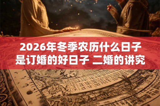 2026年冬季农历什么日子是订婚的好日子 二婚的讲究