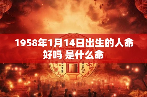 1958年1月14日出生的人命好吗 是什么命