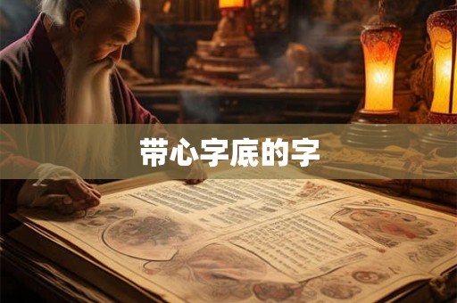 带心字底的字 带心字底的字