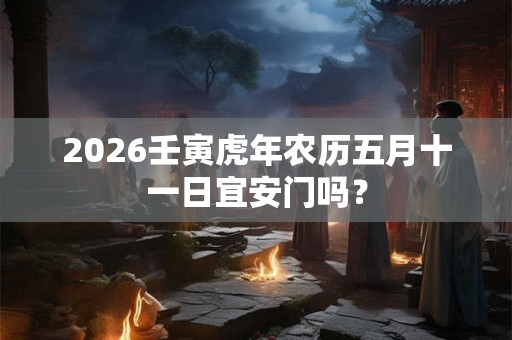 2026壬寅虎年农历五月十一日宜安门吗？