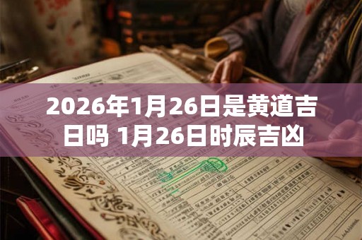 2026年1月26日是黄道吉日吗 1月26日时辰吉凶