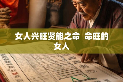 女人兴旺贤能之命 命旺的女人 女人兴旺贤能之命 命旺的女人