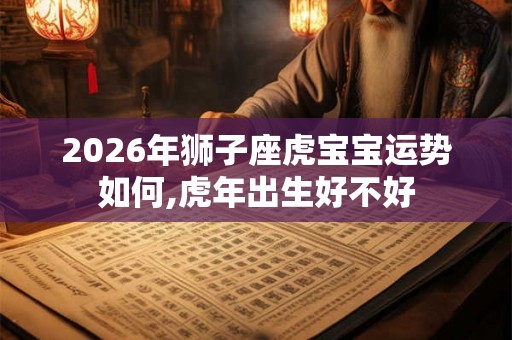 2026年狮子座虎宝宝运势如何,虎年出生好不好 2026年狮子座虎宝宝运势如何,虎年出生好不好