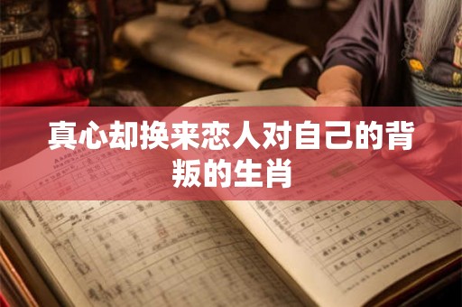 真心却换来恋人对自己的背叛的生肖
