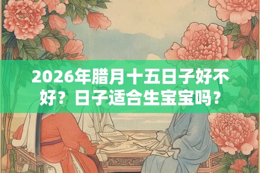 2026年腊月十五日子好不好？日子适合生宝宝吗？