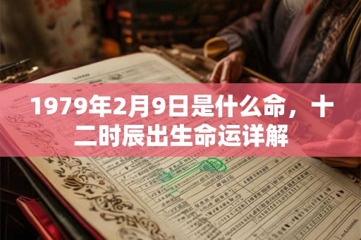 1979年2月9日是什么命，十二时辰出生命运详解