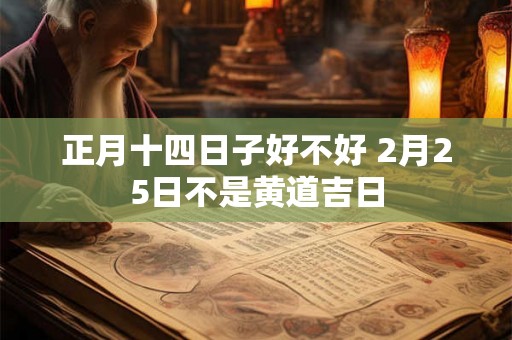 正月十四日子好不好 2月25日不是黄道吉日